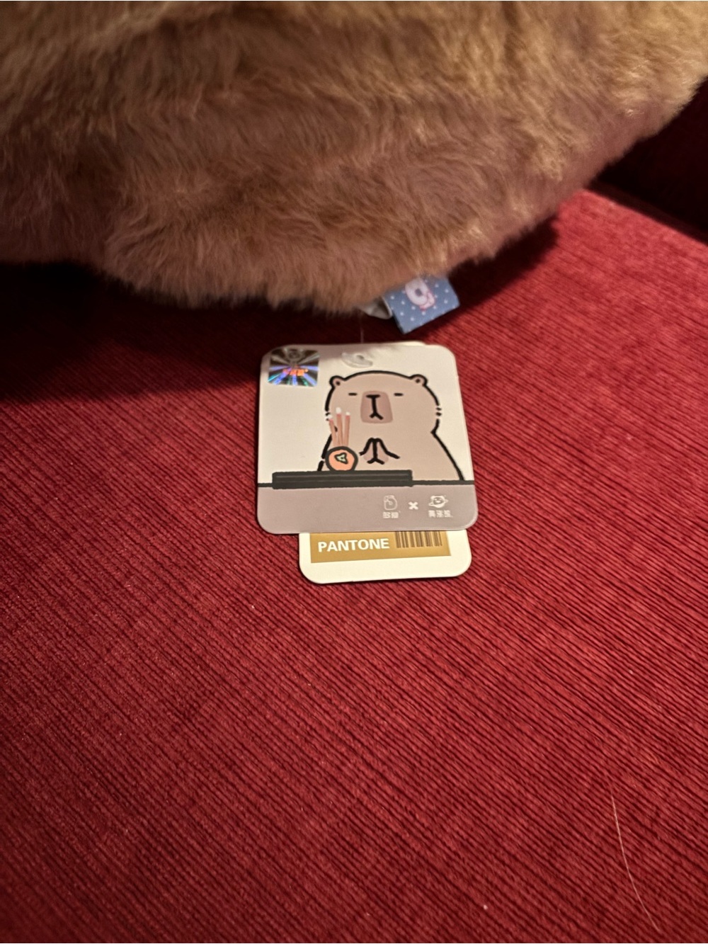 Plush Kawaii Brown Birthday Capybara Stuffed Animal - Picture 6 of 6